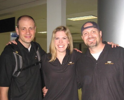 Dr. Felton and two friends at the Honduras Medical Mission in 2011