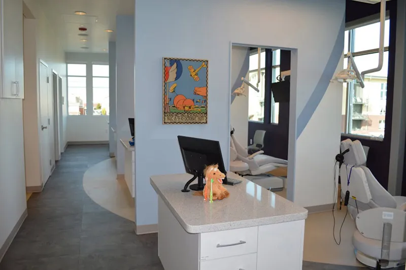 clean and bright Patient examination room at {PRACTICE_NAME}