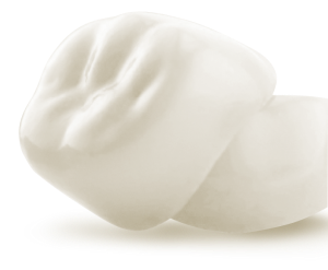 two white crowns, one on top of the other