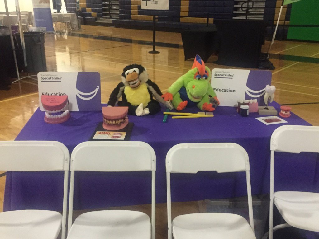 Lowry Kids Education table at the Special Olympics Special Smiles event